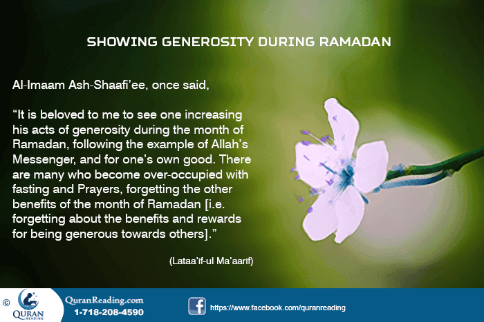 The Imperativeness of Being Generous During Ramadan
