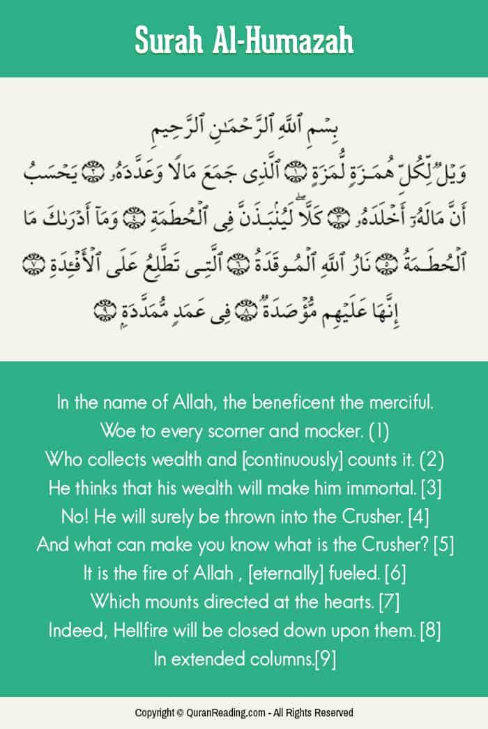 Implications Of Surah Al-Humazah (The Traducer)